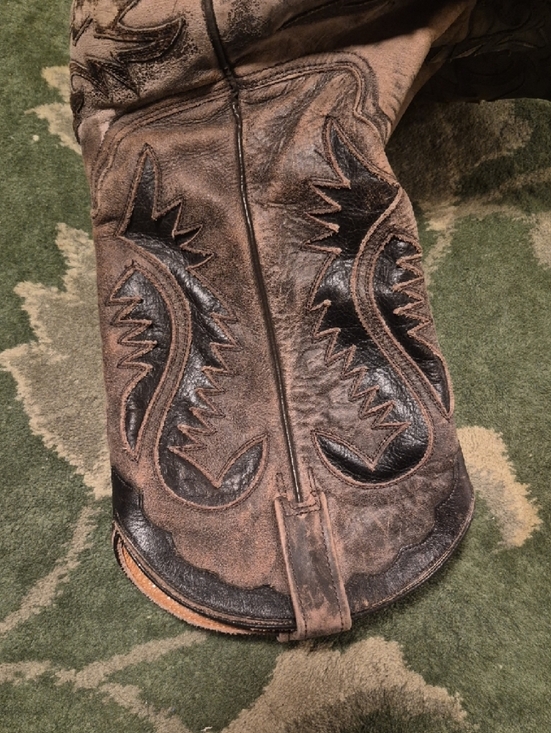 Stetson Tan Leather Interior Boot Lining with Bold Logo main image 12